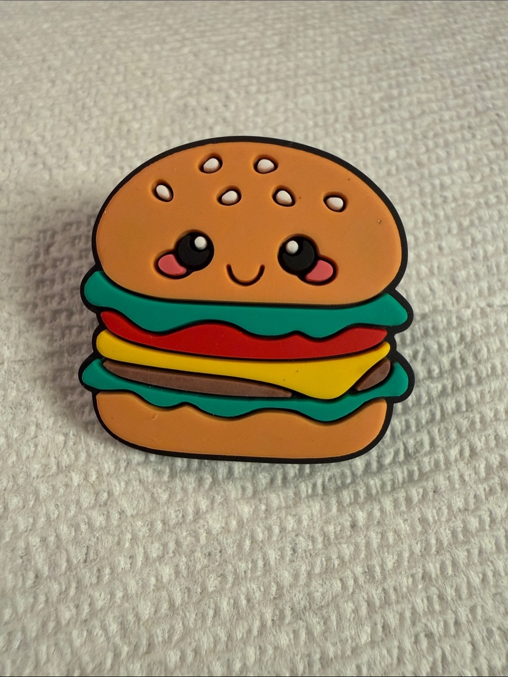 Cute Cartoon Burger Kids Shoe Charm